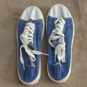 Women's Denim Blue Tennis Shoes